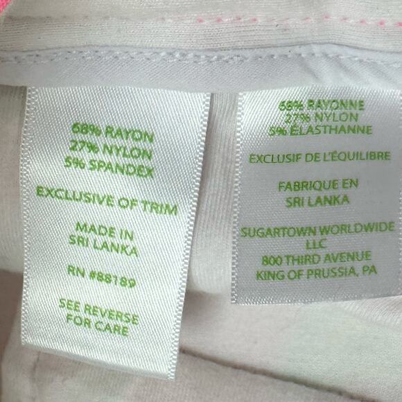 NWT Lilly Pulitzer Knit Callahan
Shorts Sz 14 Stretch pink Squeeze The Day - Picture 7 of 9
